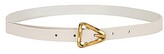 Thumbnail for your product : Bottega Veneta New Triangle Leather Belt in White