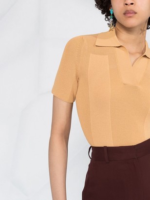 Jacquemus Knitted Polo Shirt