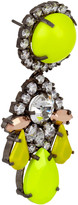 Thumbnail for your product : Shourouk Marguerite silver-plated Swarovski crystal earrings