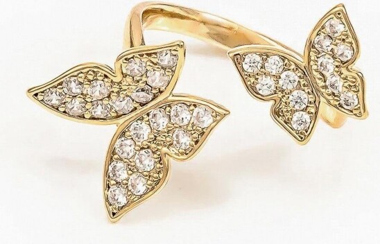Bearfruit Jewelry Butterfly Statement Adjustable Ring