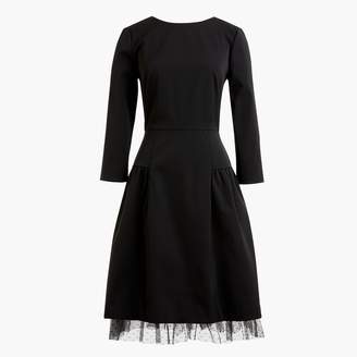 j crew tulle hem sheath dress