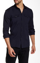 Thumbnail for your product : Rogue Leather Trim Button Down Shirt