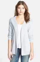 Thumbnail for your product : Chaus Open Front Hooded Cardigan