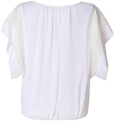 Thumbnail for your product : Catherine Malandrino Silk Mesh Sleeve Top
