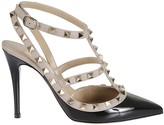 Thumbnail for your product : Valentino Garavani Pyramid Studded Ankle Strap Pumps