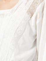 Thumbnail for your product : Ne Quittez Pas lace detail flared blouse