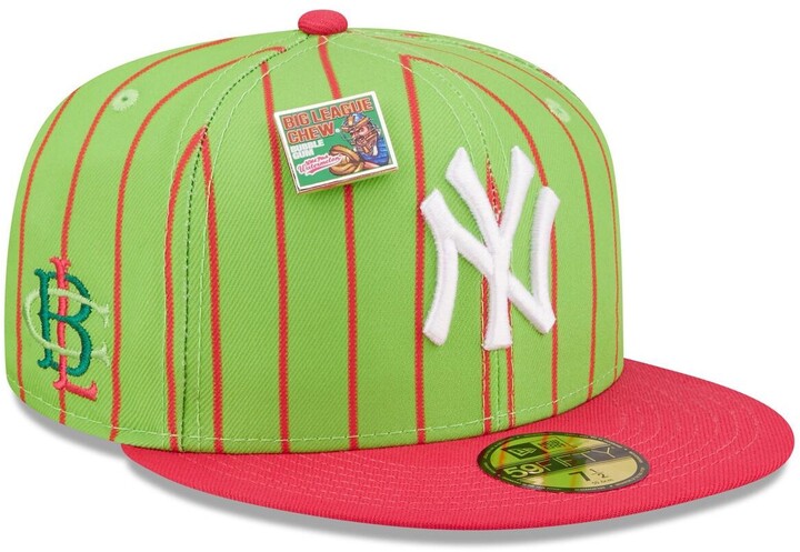 New Era Men's Pink and Green New York Yankees Mlb x Big League Chew Wild  Pitch Watermelon Flavor Pack 59FIFTY Fitted Hat - ShopStyle