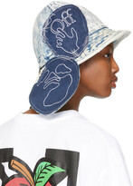 Thumbnail for your product : Off-White Blue Denim Ev Pocket Bucket Hat