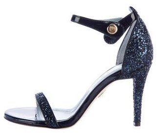 Chiara Ferragni Glitter Ankle Strap Sandals
