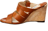 Thumbnail for your product : Jimmy Choo Delila 85 Leather Cork Wedge Sandal