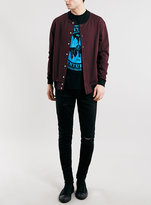 Thumbnail for your product : Topman Black City Natives Print Roller Fit T-Shirt