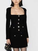 Thumbnail for your product : Alessandra Rich Square-Neck Blazer Jacket