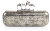 Thumbnail for your product : Alexander McQueen Tarnished Metallic Knuckle Box Clutch