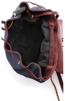 Thumbnail for your product : Jerome Dreyfuss Florent Bleu Denim & Bordeaux Backpack