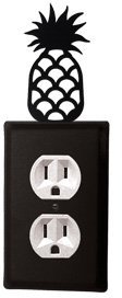 Village Wrought IronVillage Wrought Iron Village Wrought Iron EO-44 Pineapple Outlet Cover-Black