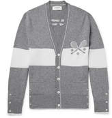 Thumbnail for your product : Thom Browne Intarsia Cashmere Cardigan