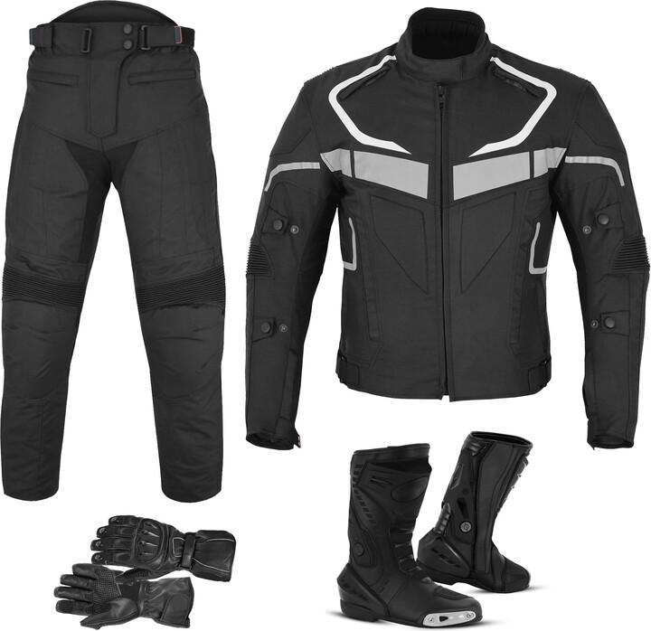 REXTEK Motorcycle Suit Waterproof Motorbike Cordura Jacket with Trouser