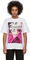 Thumbnail for your product : Alexander McQueen White Pink Rose T-Shirt