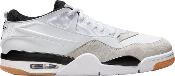 Jordan Air 4 RM Shoes, Men's, M7/W8.5, Wht/Blk/Gry/Gum Med Brwn