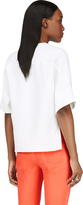 Thumbnail for your product : Stella McCartney Ivory Python Texture Short Sleeve Blouse