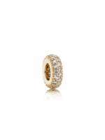 Thumbnail for your product : Pandora Abstract gold spacer with cubic zirconia