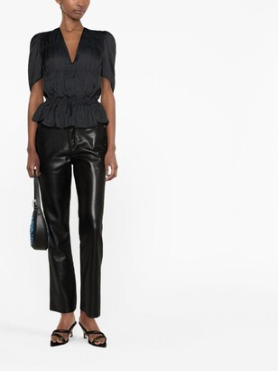 Zadig & Voltaire Short-Sleeve Ruched Blouse