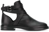 Thumbnail for your product : Casadei Crossover Straps Ankle Boots