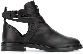 Casadei Crossover Straps Ankle Boots