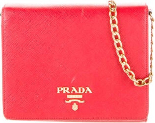 Prada Pre-Owned Saffiano City Chain Crossbody Bag - Farfetch