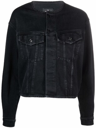 Collarless Denim Jacket | Shop the world’s largest collection of ...