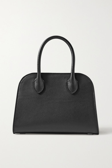 The Row Margaux 7.5 Leather Tote - Black - ShopStyle