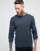 Thumbnail for your product : ASOS Lambswool Rich Crew Neck Sweater in Navy