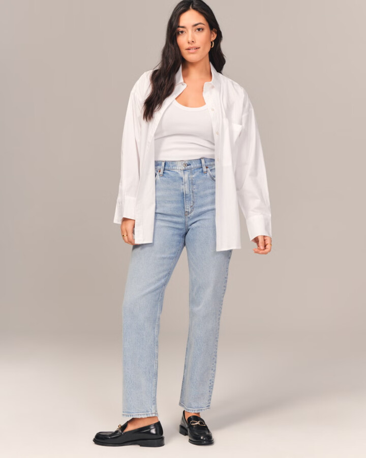 Curve Love Jeans Women 30/10S Blue Denim Straight Leg JDM080