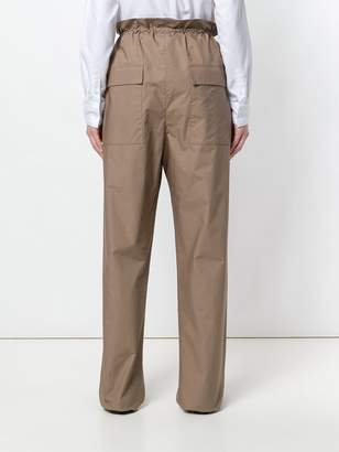 Maison Flaneur buttoned military trousers