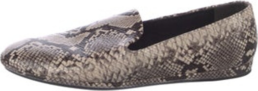Vince Leather Loafers Animal Print Pointed-Toes Unfortunately, due to restrictions, this item may not be eligible for shipping in all areas.