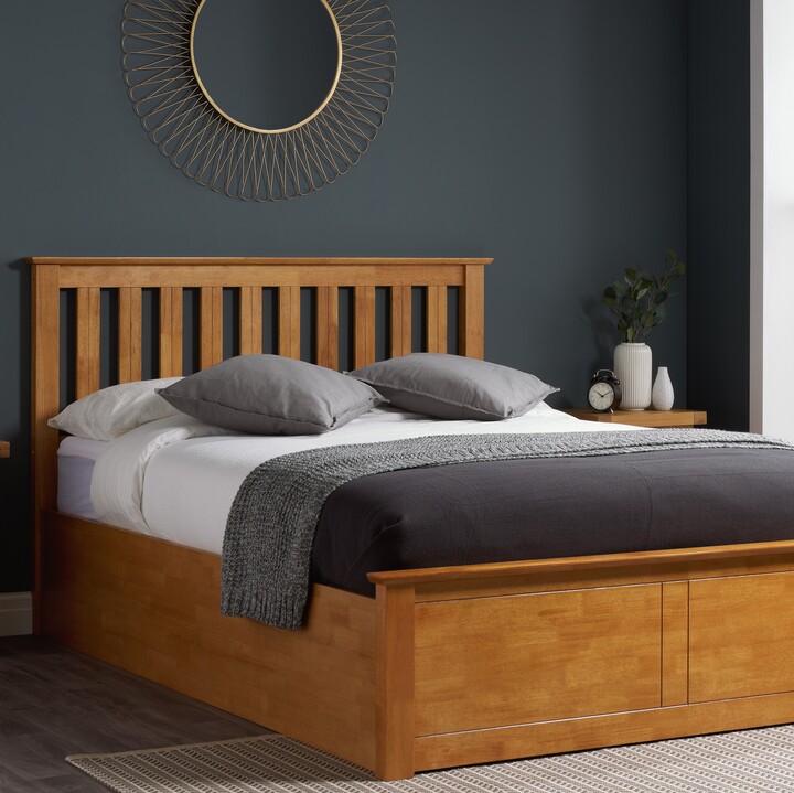 Dunelm Winslow Ottoman Bed Frame Brown ShopStyle