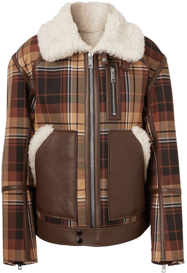 Burberry Shearling Bomber Jacket - ShopStyle Outerwear
