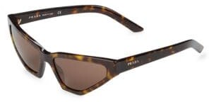 Prada Faux Tortoiseshell 57MM Cat Eye Sunglasses - ShopStyle