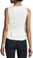 Thumbnail for your product : Alexander Wang T by Sleeveless Paneled Stretch Twill Top, Ivory