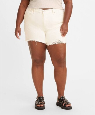Levi's Women's Plus Size 501™ High-Rise Original Jean Shorts - Salsa Mood  18 - ShopStyle
