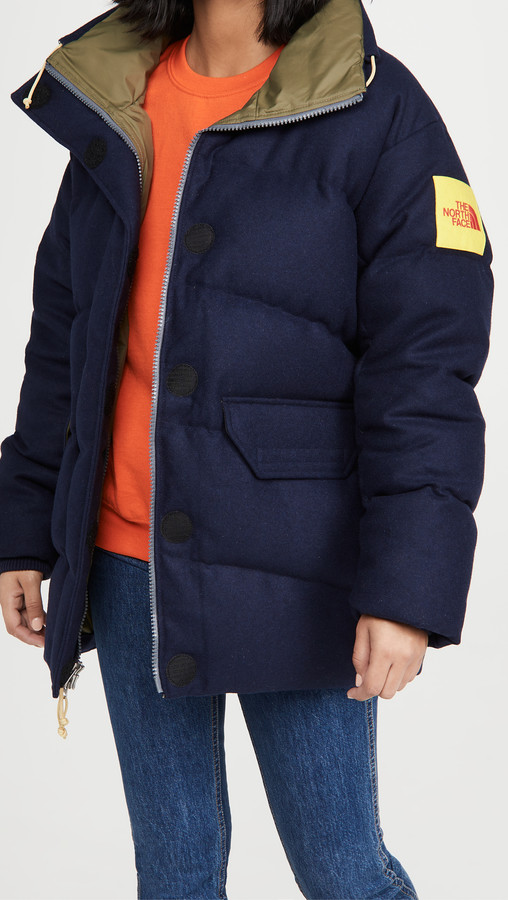 the north face brown label