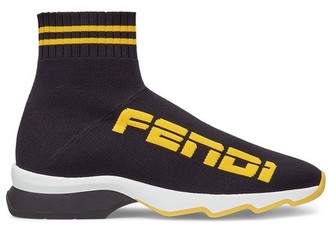 Fendi Black fabric sneakers