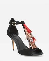 Thumbnail for your product : White House Black Market Black Suede Tassel Heels