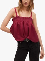 Thumbnail for your product : MANGO Flowy Strap Top, Purple