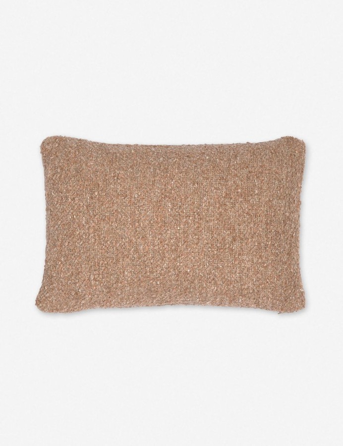Lulu & Manon Linen Boucle Lumbar Pillow, Terracotta ShopStyle
