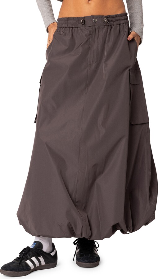 EDIKTED Bubble Cargo Maxi Skirt ShopStyle