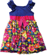 Thumbnail for your product : Sweet Heart Rose Little Girls' Flutter-Sleeve Floral Dress