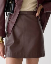 Thumbnail for your product : J.Crew Trouser mini skirt in faux leather