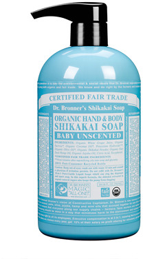 Dr. Bronner's Organic Shikakai Baby Unscented Hand & Body Soap 710ml