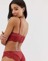 Thumbnail for your product : New Look lace longline bralet in coral